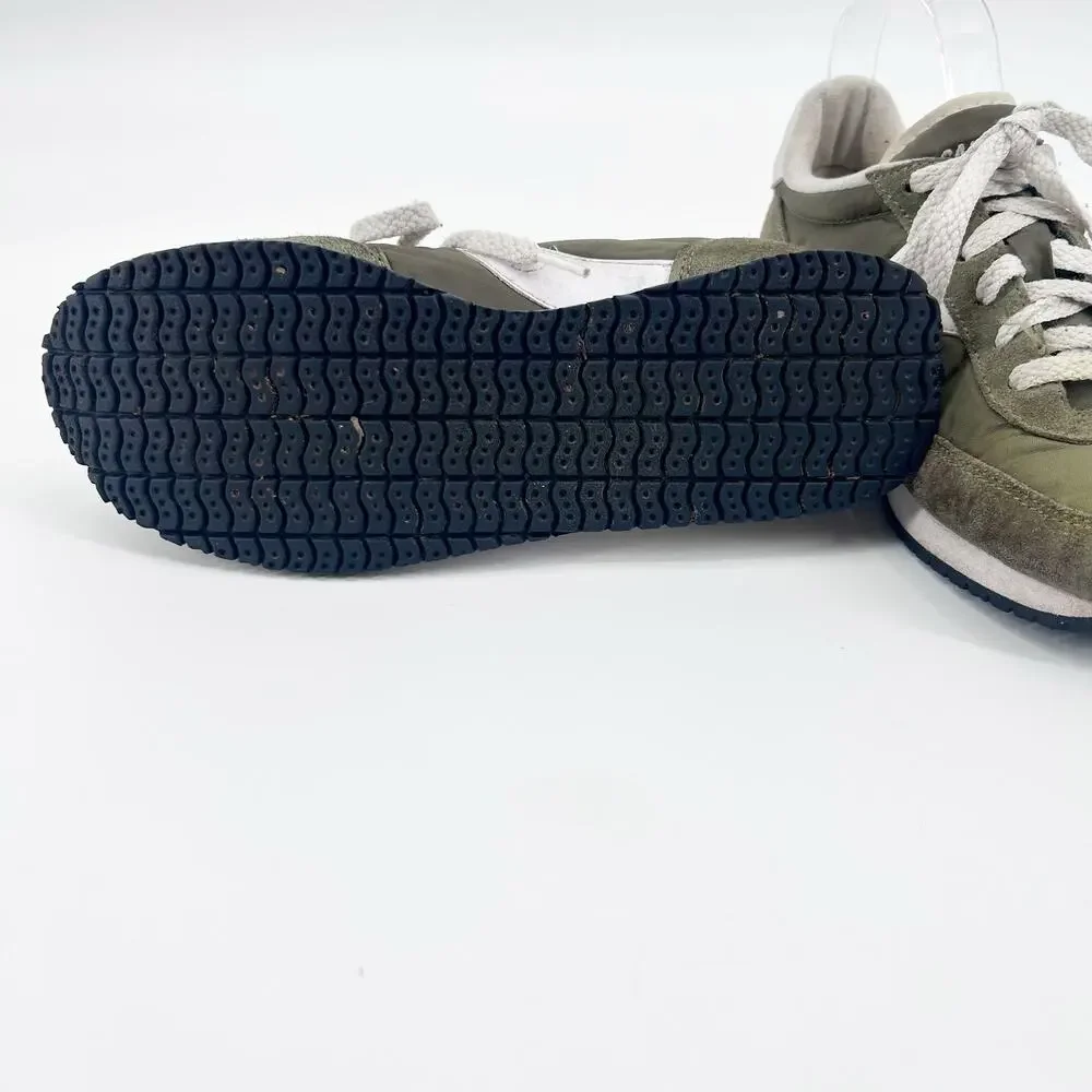 Saucony Logan MV Olive Green Nylon Suede Retro Runner Sneakers Women's 8 Y2K - Picture 9 of 12